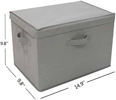 Cestos de cubos de bins de armazenamento de sebadaci com tampas lidas de lixeiras de armazenamento dobráveis ​​empilháveis ​​cestas
