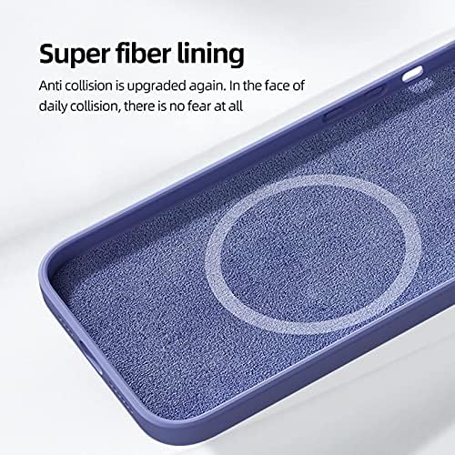Enegold Case de silicone magnético para iPhone 13 com carregamento sem fio para Mag-seguro, Caixa Soft de TPU anti-arranhão