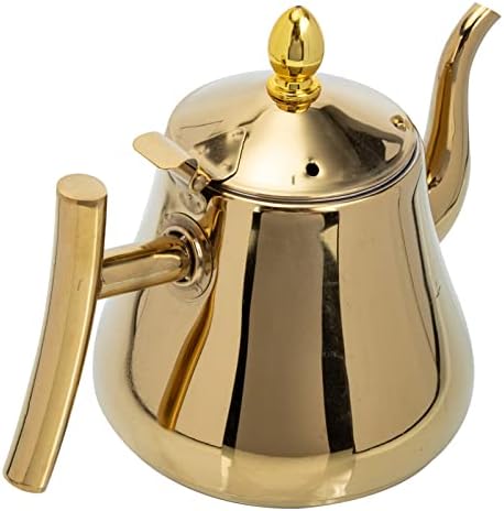 Servidor de café Buise Pequena Tule de chá de aço inoxidável Kettle Hotel Hotel Tea Tea Pot com filtro Hotel Cafetle Pot Restaurante