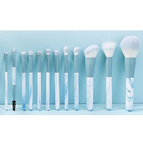Brilhos de maquiagem genigw 12 define um conjunto completo de pincéis de pó soltas Ferramentas de beleza escovas de lâmina do