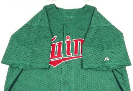 2005 2008 Minnesota Twins 63 Jogo emitiu Green Jersey St Patricks Dia DP06974 - Jogo usou camisas da MLB usadas