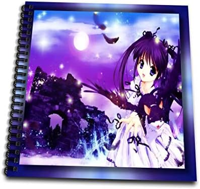 3drose db_28757_2 Crystal Dream Anime Memory Book, 12 por 12 polegadas
