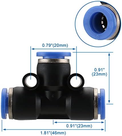 BAOMAIN PNEUMATIC RAPIDADE PE8 T STAPELED 3 WAYS 8MM PACOLO DE CAPLADOR DE 5 MMM DE 5