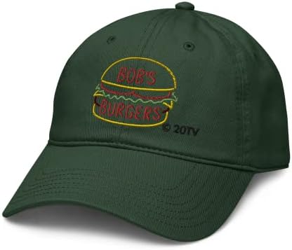 Bob's Burgers TV Series bordou o sinal de hambúrguer de neon bordado chapéu de beisebol