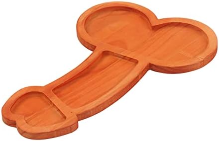 Placa Aperitif, 15,7 pol. Placas de queijos de madeira maciça e tábuas de charcutaria, prato de servir de madeira