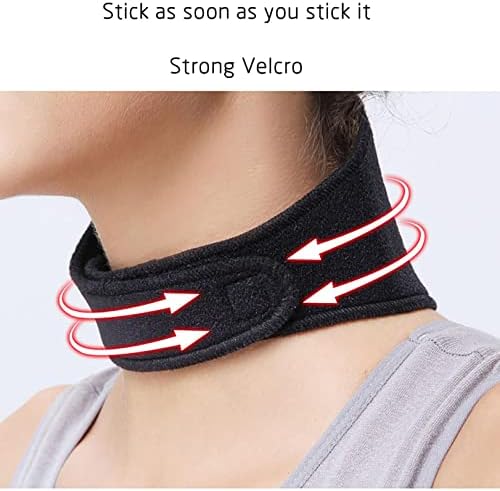 Cinturão de protetor de pescoço magnético Crazypig, suporte de auto-aquecimento para protetores do pescoço com suporte