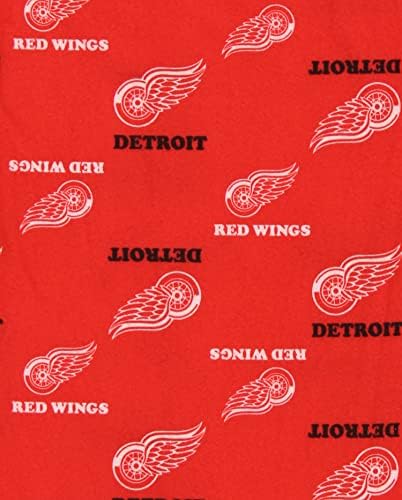 Exterterstuff Detroit Red Wings NHL Boys 'Youth Team Logo Pajama Lounge Pants, vermelho