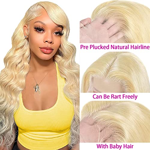 613 Cabelos de peruca frontal de renda 13x4 HD Transparente Wigs Frontal Wigs Human Human for Women Blonde Lace Front Wigs 150%