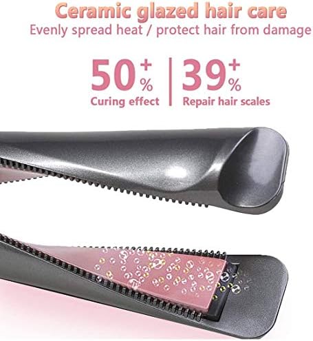 Jieseing Profissional Hairreador Curling Ferro 2in1 Cerâmica Torcida Ferramentas de cabelo de beleza plana Termo