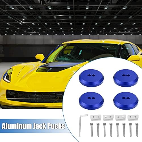 X AutoHaux 4 PCs Alumínio Jack Doces Jack Pucks para Chevrolet Corvette C5 C6 C7 C8 Z06 ZR1 1997-2021 Jacking Lift