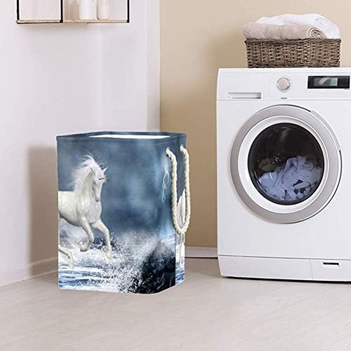 Unicorn Running Laundry Hortry Casket Casket para Bin Bin Hort