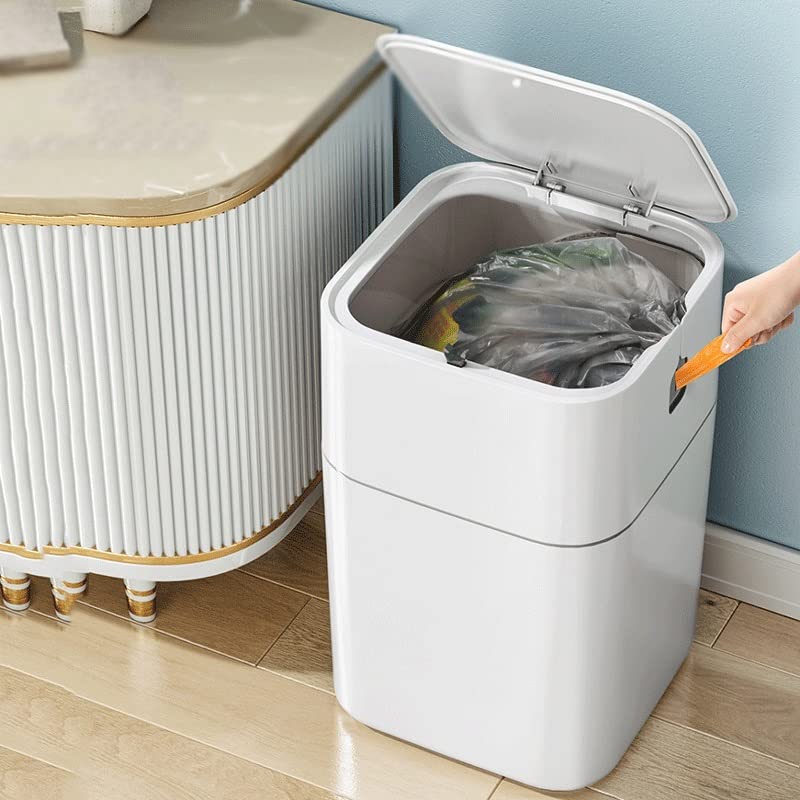 Lixo à prova d'água xdchlk para a cozinha lixo de embalagem automática pode lixo de banheiro grande banheiro banheiro de banheiro
