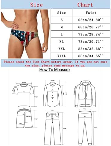 Briefas de natação para homens de tamanho grande cintura baixa 4 de julho Briefados de banho vintage Fashion American Print Beachwear