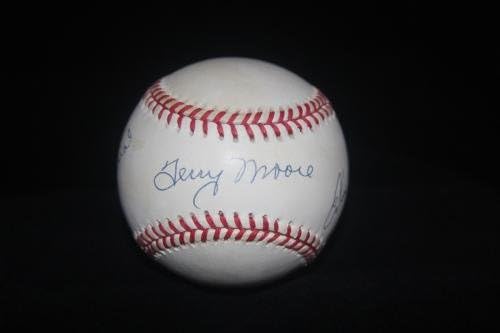 Stan Musial, Terry Moore e Enos Slaughter Autografed Baseball JSA Certified - Bolalls autografados