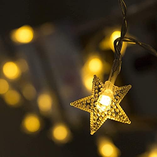 Chokovie LED Halloween Fairy String Lights, 100 LEDs 33 pés estrelados Luzes de arame prateado iluminação em casa Bedro