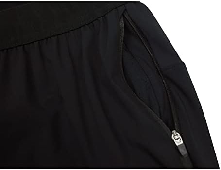 Calças de corrida cortadas para mulheres da ACBF, calças de exercícios leves, calças de ioga cônicas com 3 bolsos