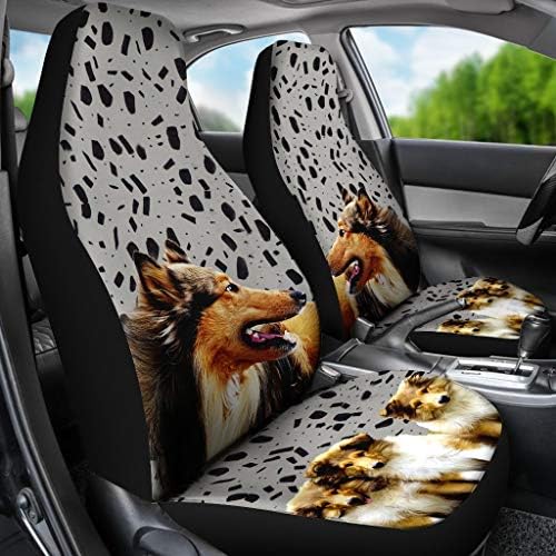 Pawlice incrível Collie Dog Print Car Seat Covers