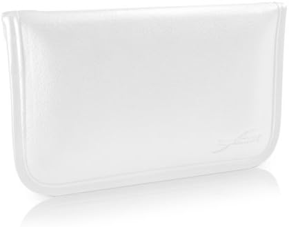 Caixa de onda de caixa para Blu Dash L5 LTE - Bolsa de mensageiro de couro de elite, design de envelope de capa de couro sintético para Blu Dash L5 LTE - Ivory White