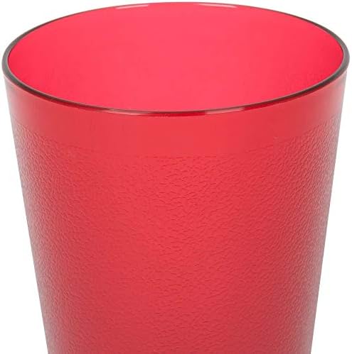 32 oz. Copo de bebida em restaurantes, xícaras empilháveis, plástico commerérical resistente à quebra, conjunto de 4 - vermelho
