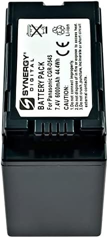 Baterias de filmador digital Synergy, compatíveis com baterias de câmera de câmera universal CGP-D16S, conjunto de 3