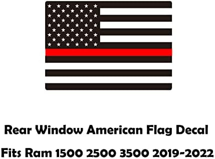 Zxiaochun traseira da janela do meio American Flag Decal