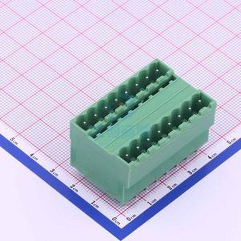 5mm Número de linhas: 2 Número de pinos por linha: 8 terminais de plug-in ambientalmente amigáveis ​​de pinos retos p = 5mm de tabela/encerramento