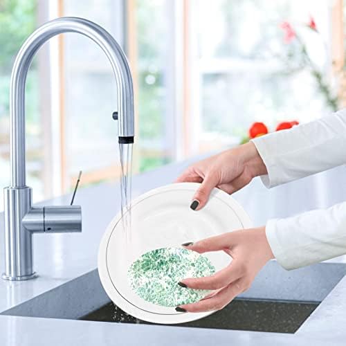 Susiyo Green Floral Scrub esponjas esponjas multiuso esponja para limpeza para limpar a lavagem de cozinha pratos e banheiro