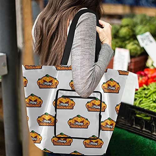 Bolsa de bolsa de ombro dobrável Bolsa de supermercado reutilizável bolsa de bolsa de bolsa para escolar