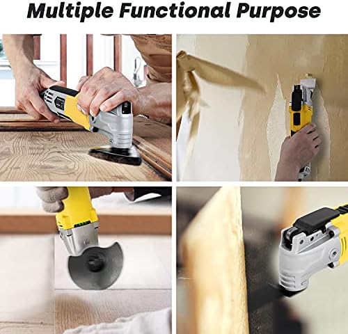 Ferramenta oscilante, Enventor 2,5 AMP com fio oscilante Kit Multitool MultiPoL Lock Reduável SAW oscilante com 6 velocidades