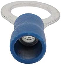 X-Dree 100pcs Rv2-8 Conector de Crimp Terminal Pré-isolado Blue para arame AWG 14-12 (100 UNIDS RV2-8 pré-contorctor de Crimpado Coector Azul para Awg 14-12 Alambre