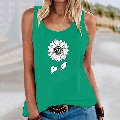 Miashui treino colheita tee feminino sem mangas tops tank top top fofo bouquet de buquê Casual de férias casual 4x para