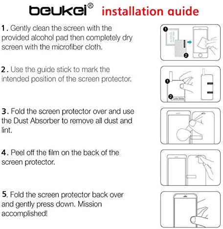Beukei Compatível para Samsung Galaxy A31 Protetor de tela Temperado por vidro, anti -arranhão, bolhas sem bolhas