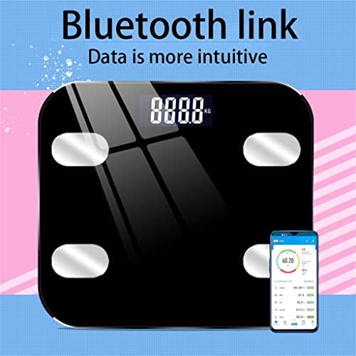 Escala de gordura corporal de Douba USB Escala eletrônica em escala de peso inteligente Escamas de banheiro balança Equilíbrio Pesando o índice IMC (cor: D, tamanho