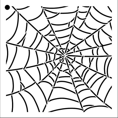 Teia de aranha - estêncil de padrão - Stcl1017 - por Studior12