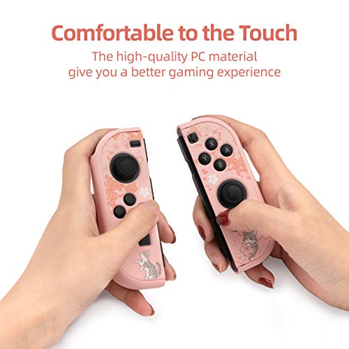 Caso de proteção contra protetores geekshare compatível com Nintendo Switch e Joy Con -Absorção de Choque e Anti