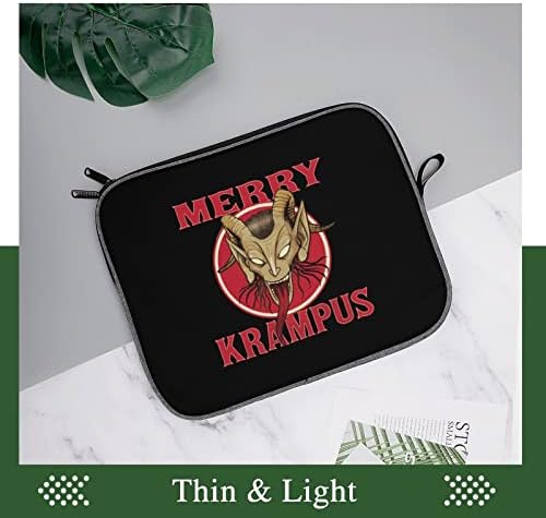 Merry Krampus Laptop Caso Manga Durável Proteção à prova de choque transportando bolsas de capa de capa