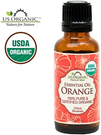 US Organic - 7 Coleção de óleo essencial, Organic Certified Certified. Inclui citronela, incenso, lavanda, capim -limão, hortelã -pimenta, laranja doce e árvore de chá -30ml cada
