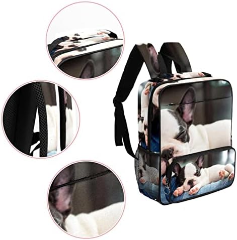 Mochila VBFOFBV para Mulheres Daypack Laptop Backpack Travel Bolsa Casual, Animal Sleeping Dog