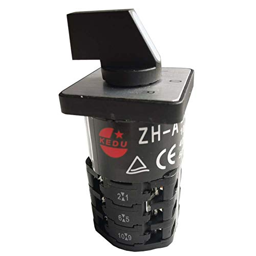 KEDU ZH-A Industrial Rotary Cam Switches Três trocas de dobra sobre o interruptor com bloqueio de três posições para a frente do botão