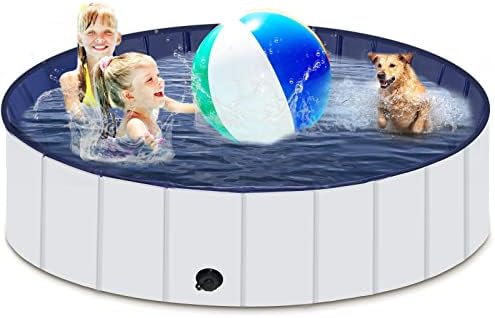 Piscina de cães dobráveis ​​Lepeasy, piscina portátil de animais de estimação portátil para cães e gatos, piscina