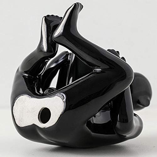 Yang1mn.ornamentos personagens de cerâmica preta e branca Leitando modelagem de alterações na plataforma de revista Modern minimalista