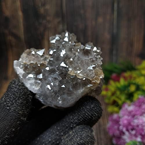 100.G Natural Amethyst Geode Quartz Cluster Crystal Smospering Healing