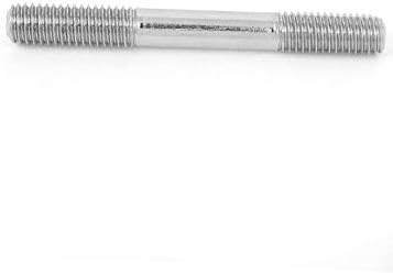 X-dree m8 x 70mm métrica A2 Aço inoxidável parafuso de rosqueamento de ponta dupla de ponta dupla parafuso 5 PCS