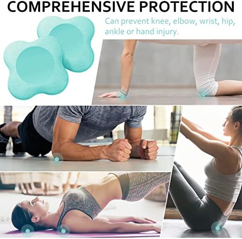 Bigmeda 2pcs Yoga Knee Pad, tapetes de ioga não deslizantes para mulheres ajoelhadas para o ioga confortável e leve joelheiras