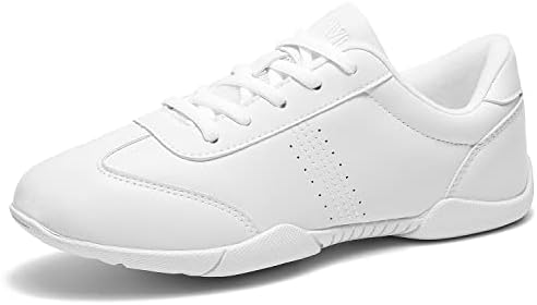 Twdkcher Cheer Shoes Cheer Girls White Youth Youth Womens Cheerleading Sapatos Dança Treinamento Atlético