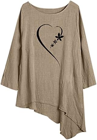 Sweotshirts macios para mulheres Coconect de linho Camisas longas camisas longas