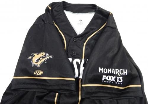 2022 Threshers de Clearwater #25 Jogo emitiu Black Jersey Monarch Night 50 029 - Jerseys de jogo MLB usado