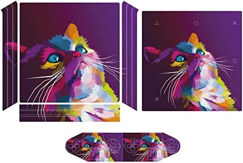 Colorido gato pop art art art.