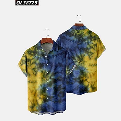 Camisetas masculinas de verão 2023 Pintura impressa 3d Camisa floral Homens homens recorrem o colarinho vintage