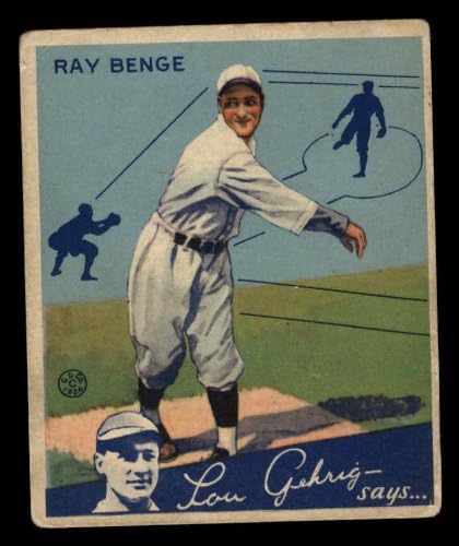 1934 Goudey 24 Ray Benge Brooklyn Dodgers Good Dodgers